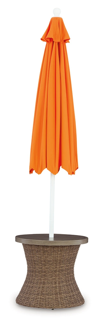 Laguna Heights Beige Outdoor End Table from Ashley Furniture - Luna Furniture