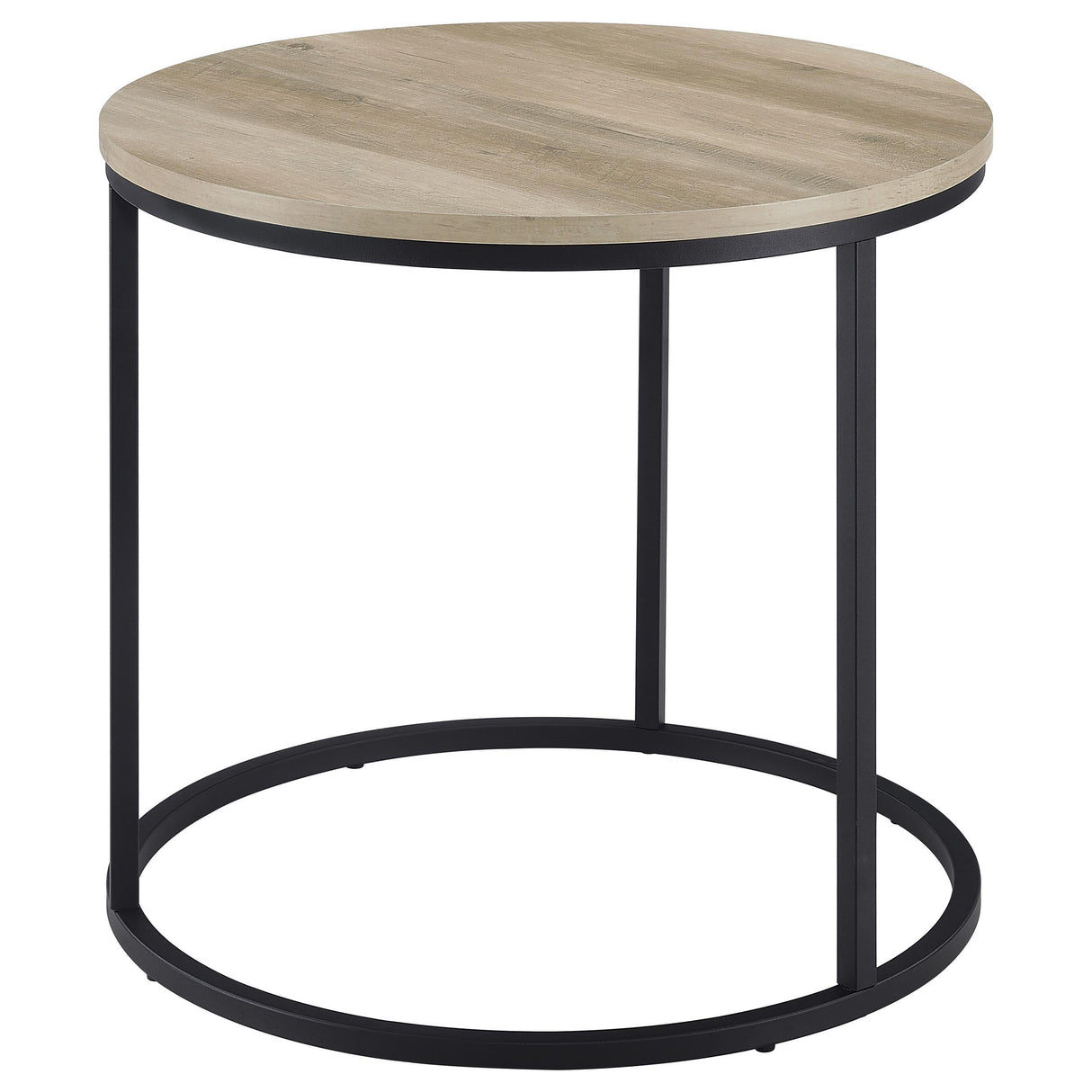 Lainey Distressed Pine Round Occasional Side End Table from Coaster - Luna Furniture