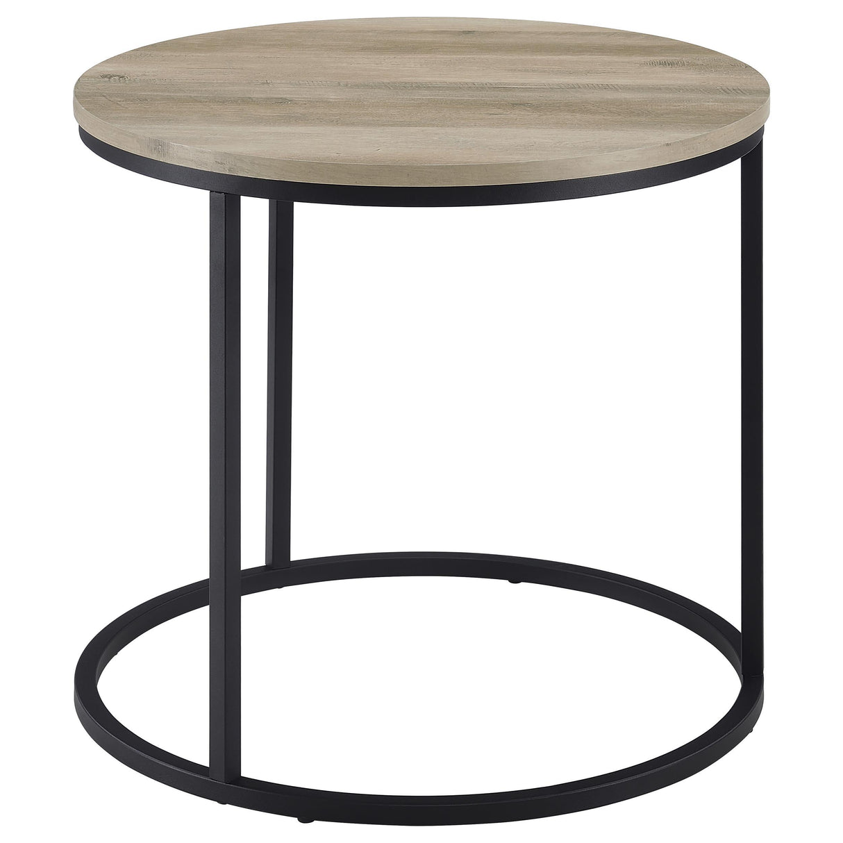 Lainey Distressed Pine Round Occasional Side End Table from Coaster - Luna Furniture