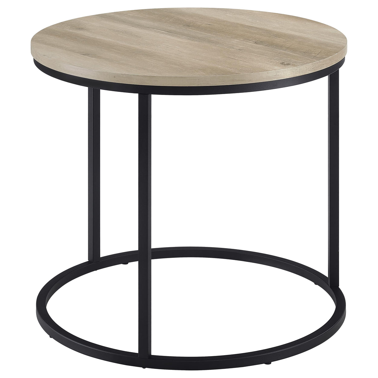 Lainey Distressed Pine Round Occasional Side End Table from Coaster - Luna Furniture