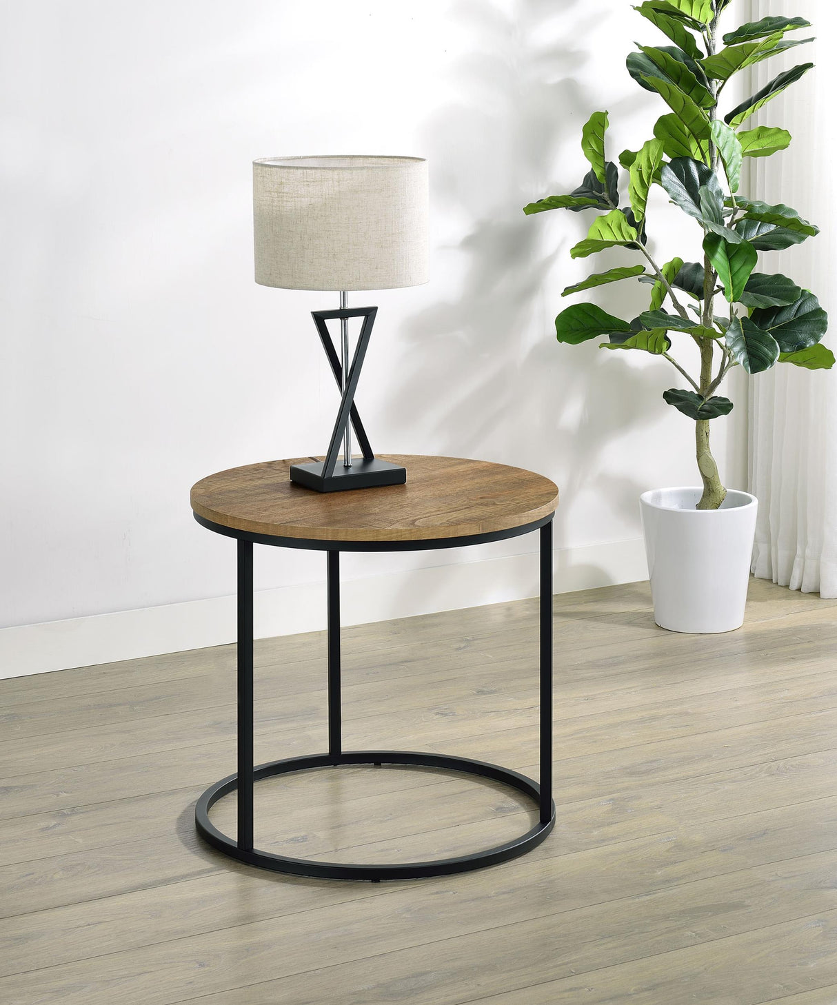 Lainey Mango Round Occasional Side End Table from Coaster - Luna Furniture