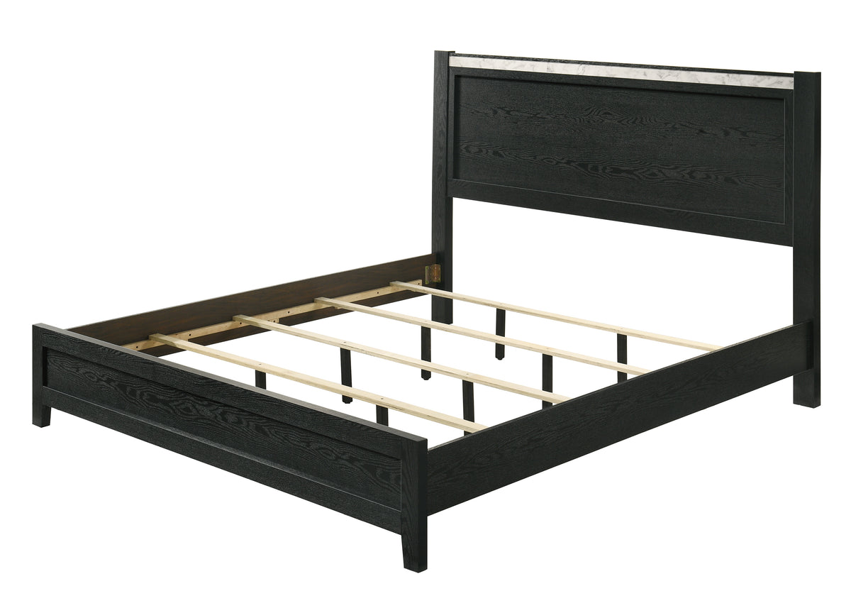 Lamar Black Queen Bed from Crown Mark - Luna Furniture