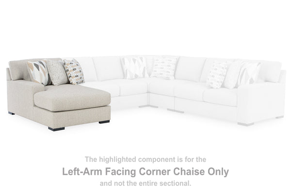 Laurelgrove Pebble Left-Arm Facing Corner Chaise