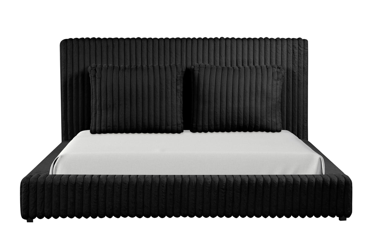Lauren Black Queen Platform Bed from Happy Homes - Luna Furniture