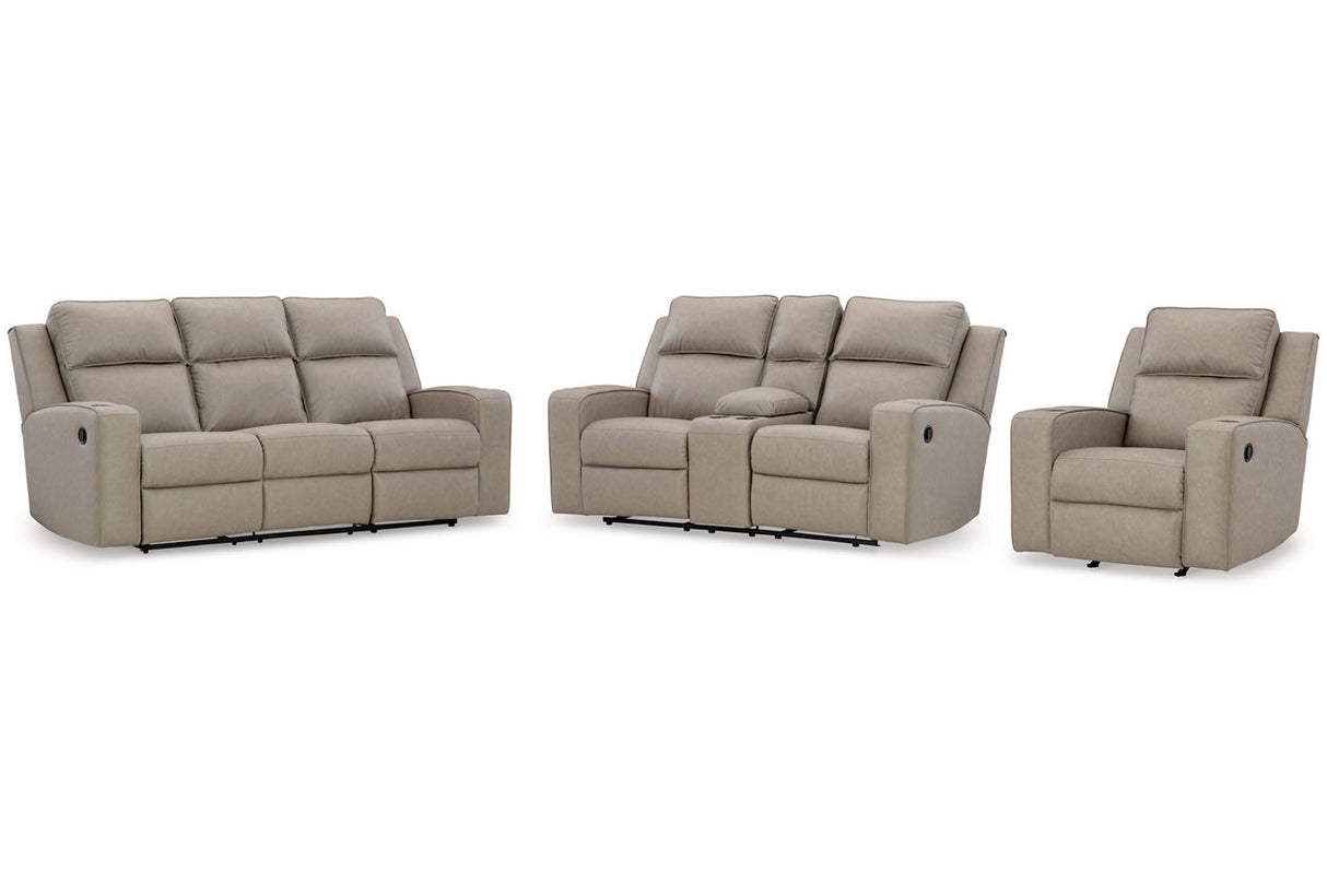 Lavenhorne Pebble Reclining Sofa, Loveseat and Recliner from Ashley - Luna Furniture