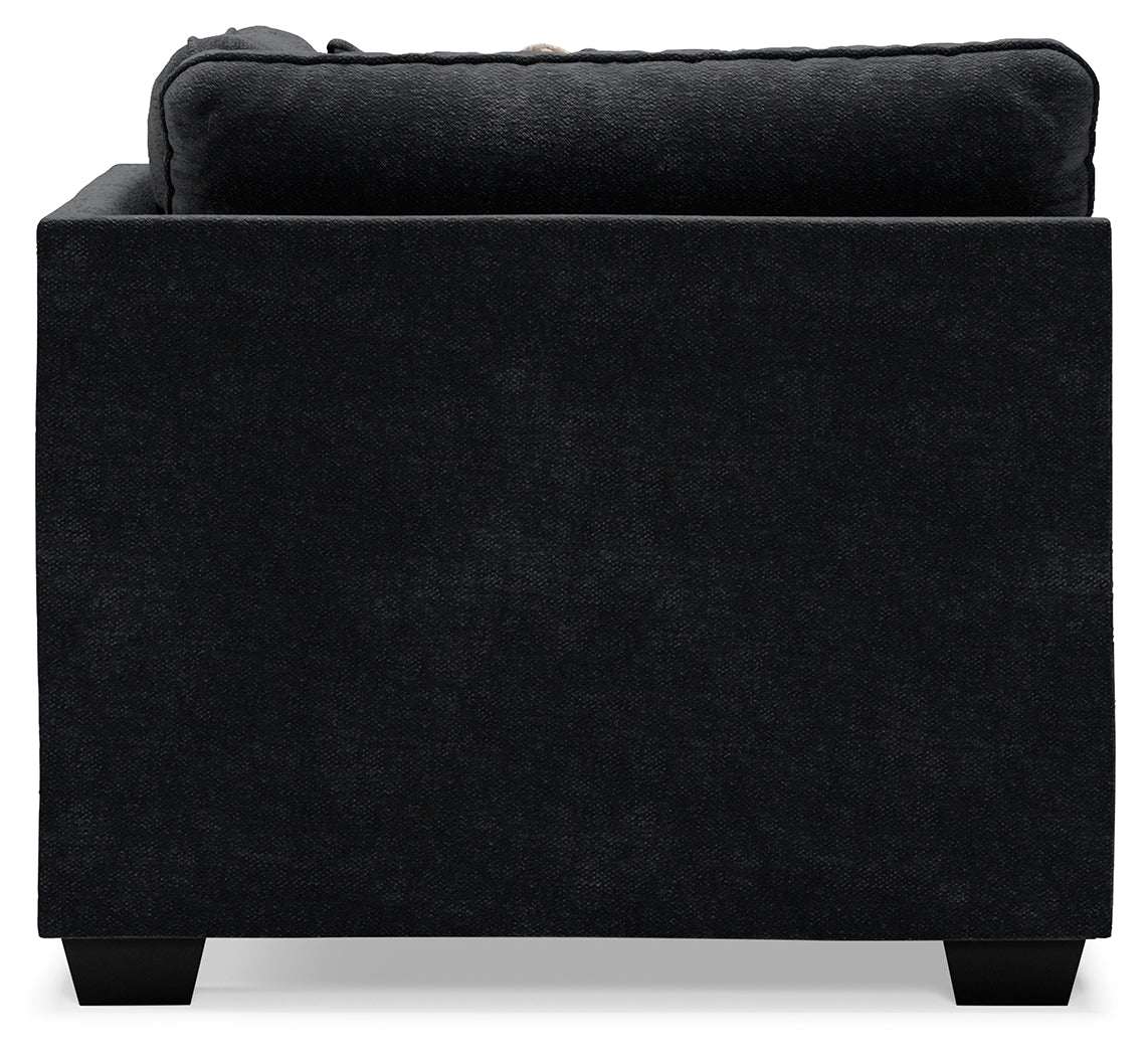 Lavernett Charcoal 5-Piece Sectional and Ottoman from Ashley Furniture - Luna Furniture
