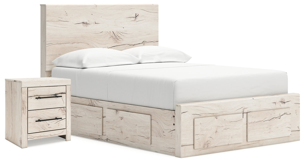 Lawroy Full Storage Bed and Nightstand from Ashley - Luna Furniture