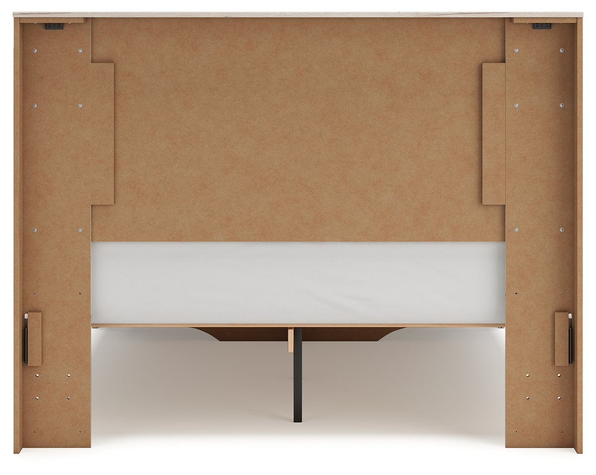 Lawroy Queen Storage Bed, 2 Dressers, Mirror and 2 Nightstands from Ashley Furniture - Luna Furniture