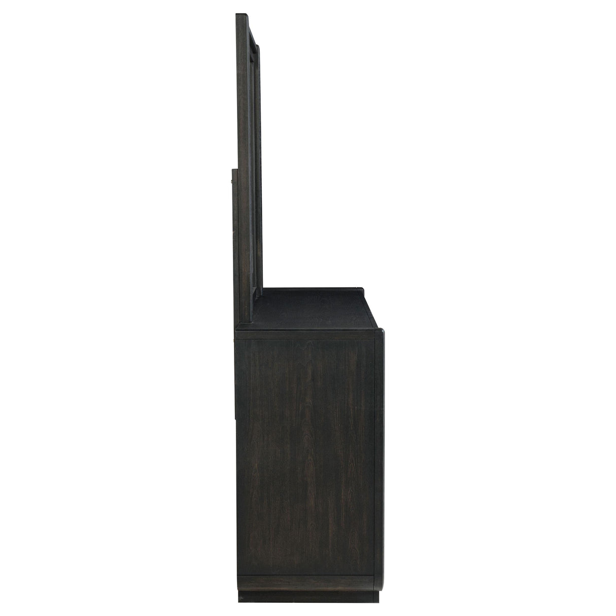 Leandro Burnished Black 8-Drawer Bedroom Dresser with Mirror from Coaster - Luna Furniture