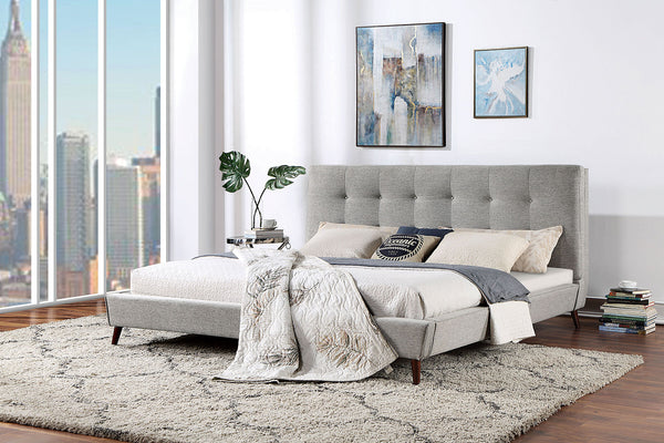 Leomin Gray King Bed