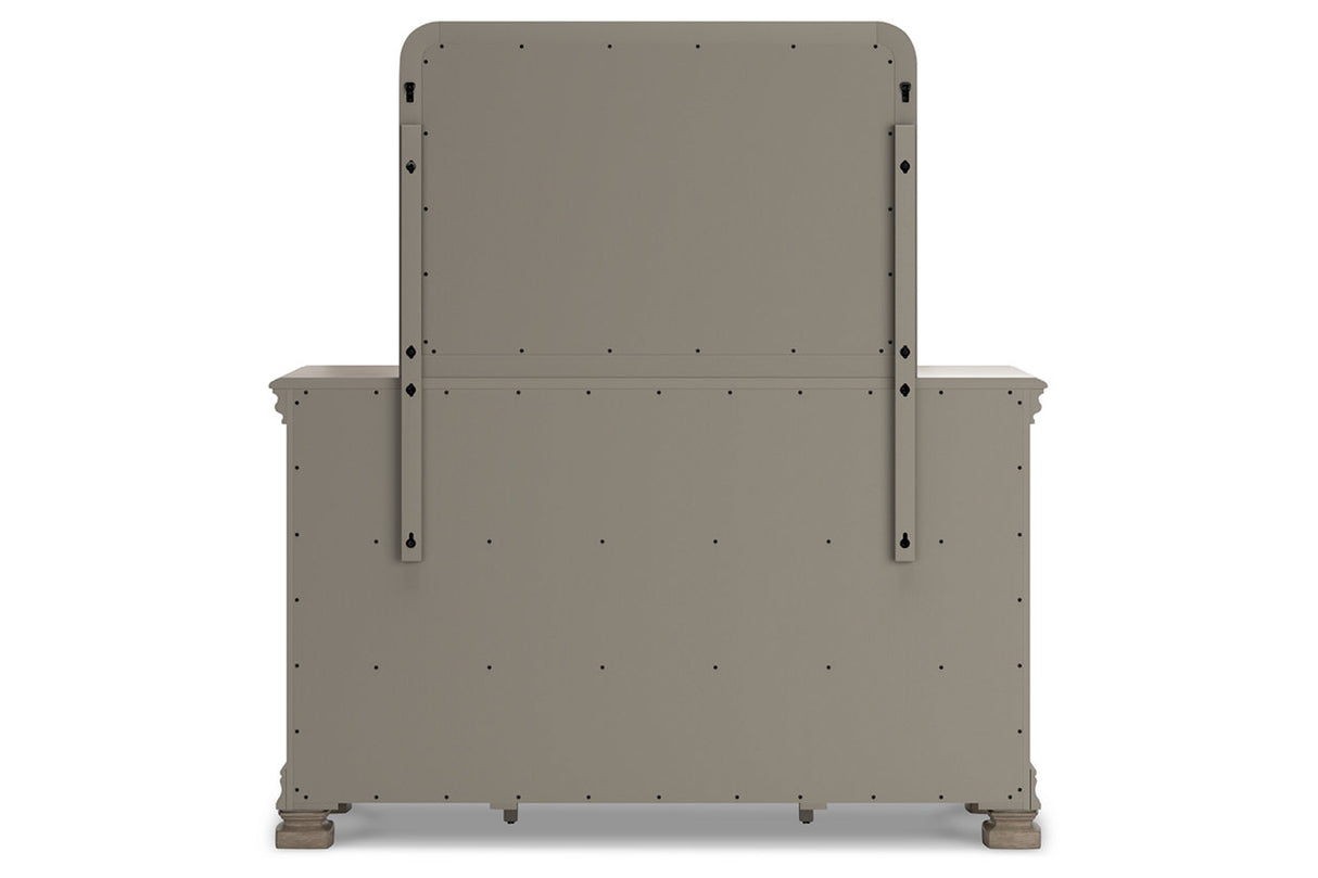 Lexorne Gray Dresser and Mirror from Ashley - Luna Furniture