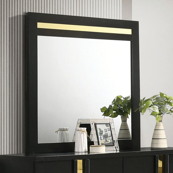 Lillestrom Black/Gold Mirror (Mirror Only)