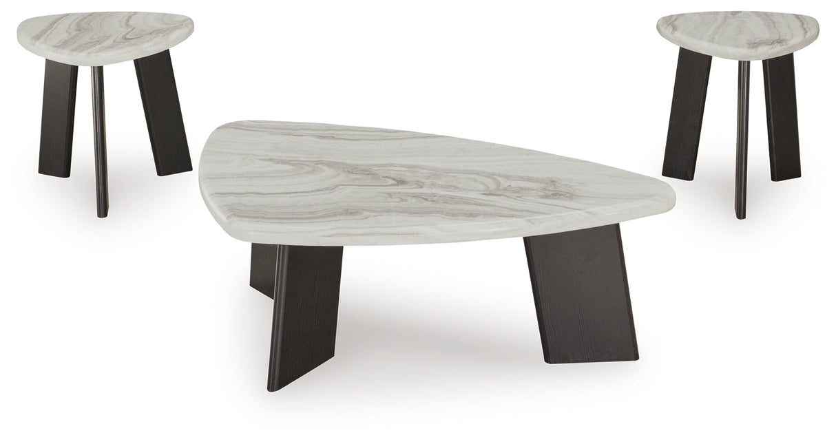 Lilyberg Gray/Black Table (Set of 3) from Ashley Furniture - Luna Furniture