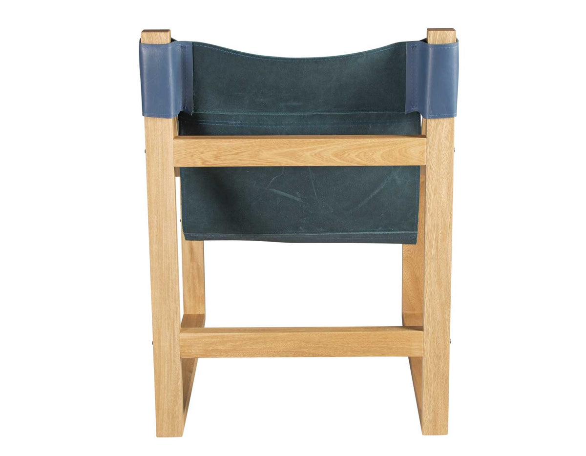Lima Cobalt Leather Sling Chair from Steve Silver - Luna Furniture