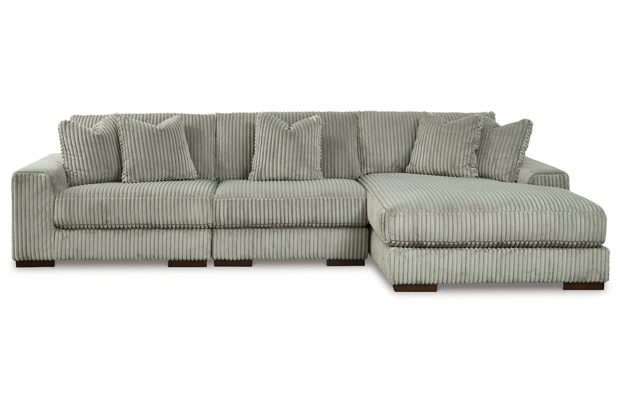Lindyn Fog 3-Piece Sectional and Chair from Ashley - Luna Furniture