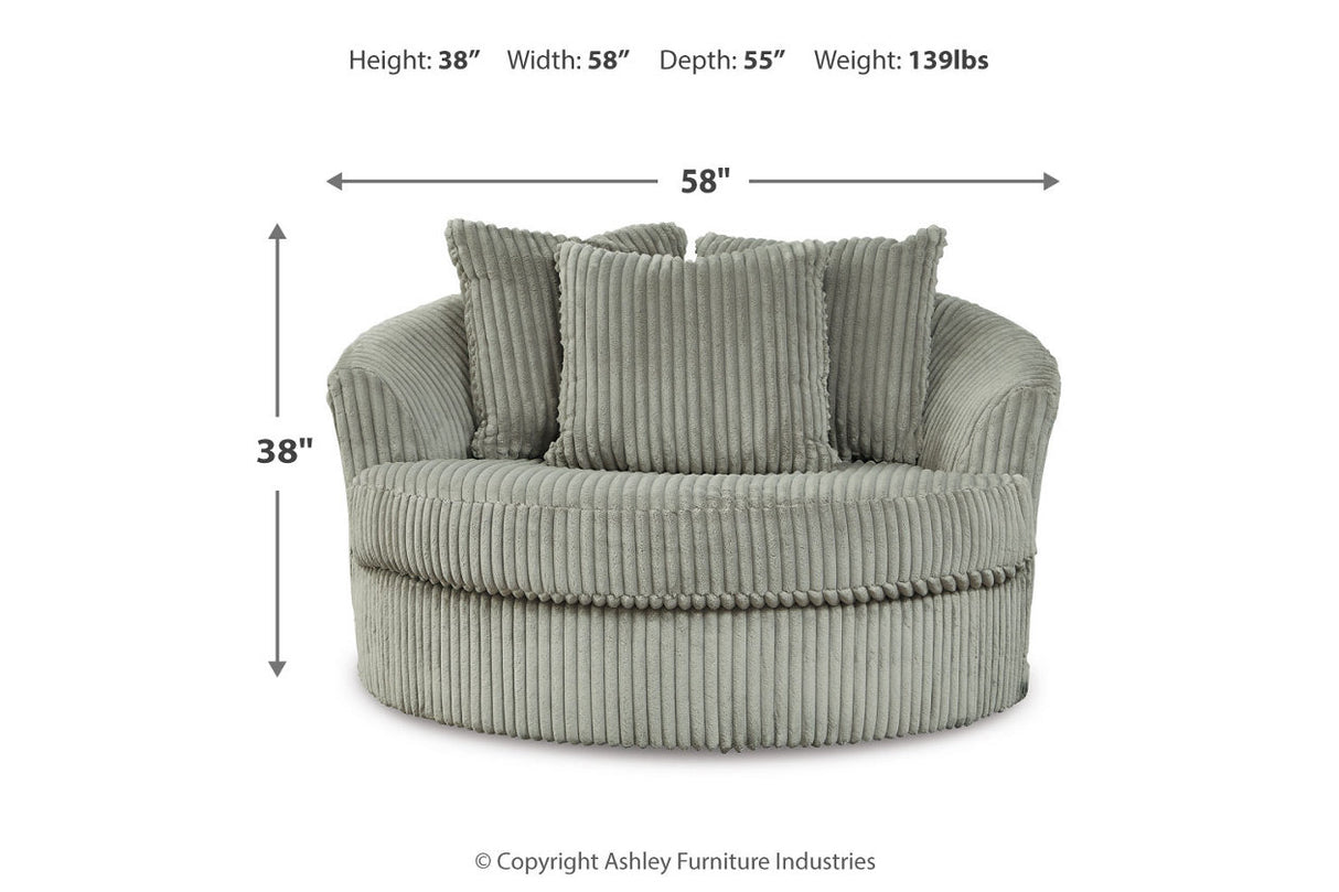 Lindyn Fog 3-Piece Sectional and Chair from Ashley - Luna Furniture
