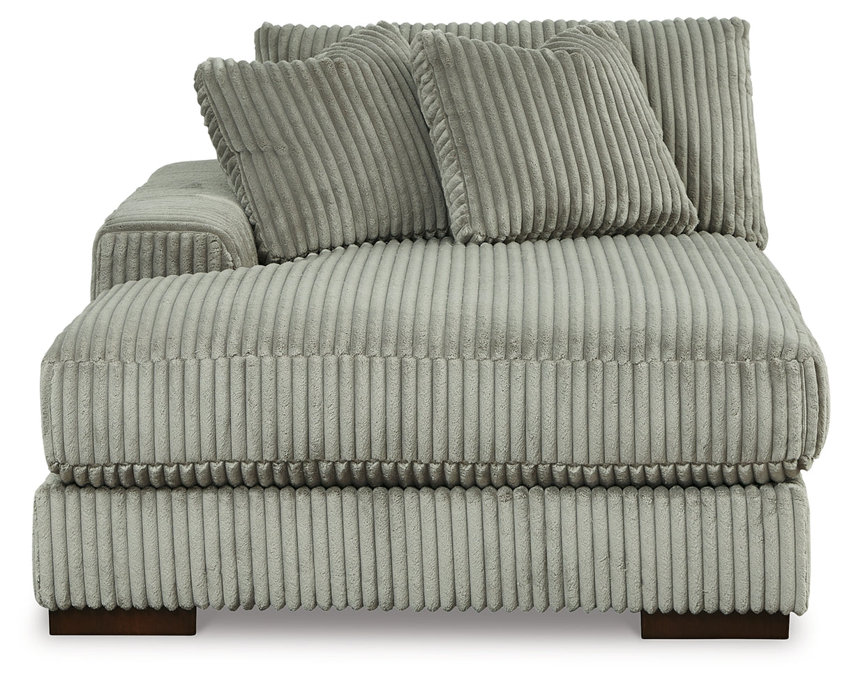 Lindyn Fog 3-Piece Sectional with Ottoman from Ashley Furniture - Luna Furniture