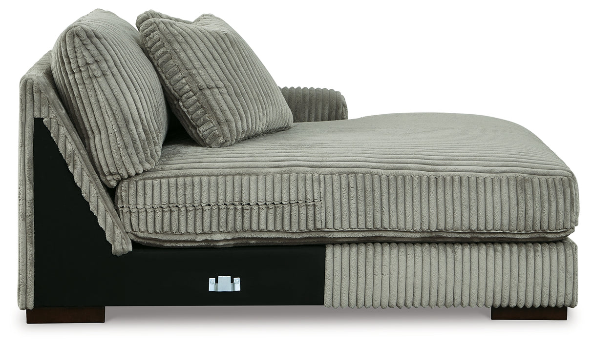 Lindyn Fog 5-Piece Sectional with Ottoman from Ashley Furniture - Luna Furniture