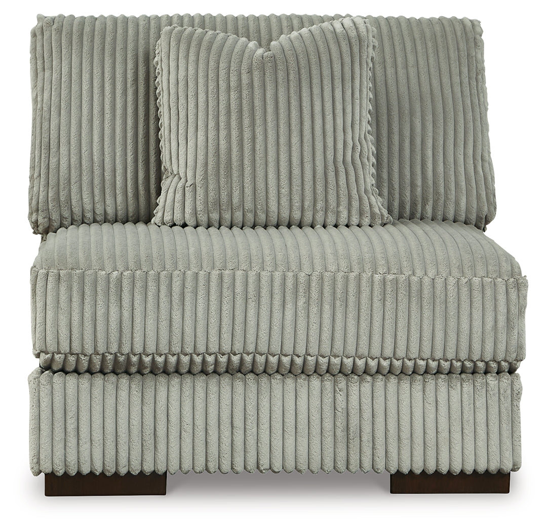 Lindyn Fog 5-Piece Sectional with Ottoman from Ashley Furniture - Luna Furniture