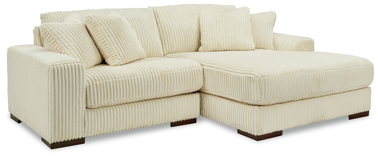 Lindyn Ivory 2-Piece Sectional with Ottoman from Ashley - Luna Furniture