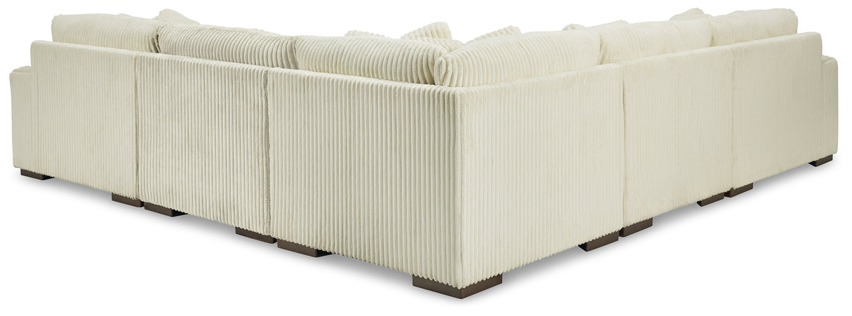 Lindyn Ivory 5-Piece Sectional with Ottoman from Ashley - Luna Furniture