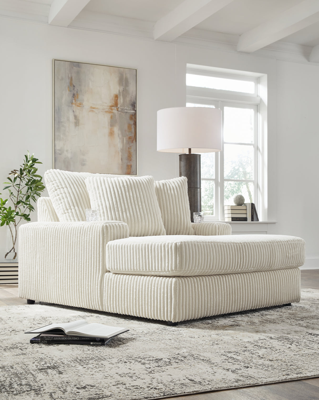 Lindyn Ivory Chaise from Ashley Furniture - Luna Furniture