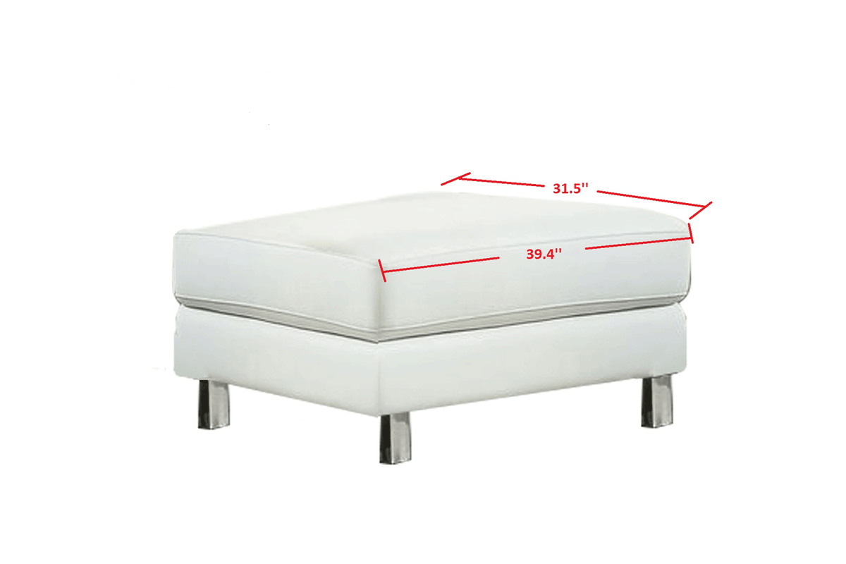 582 Grey/Silver Top-grain Leather RAF Sectional from ESF Furniture - Luna Furniture