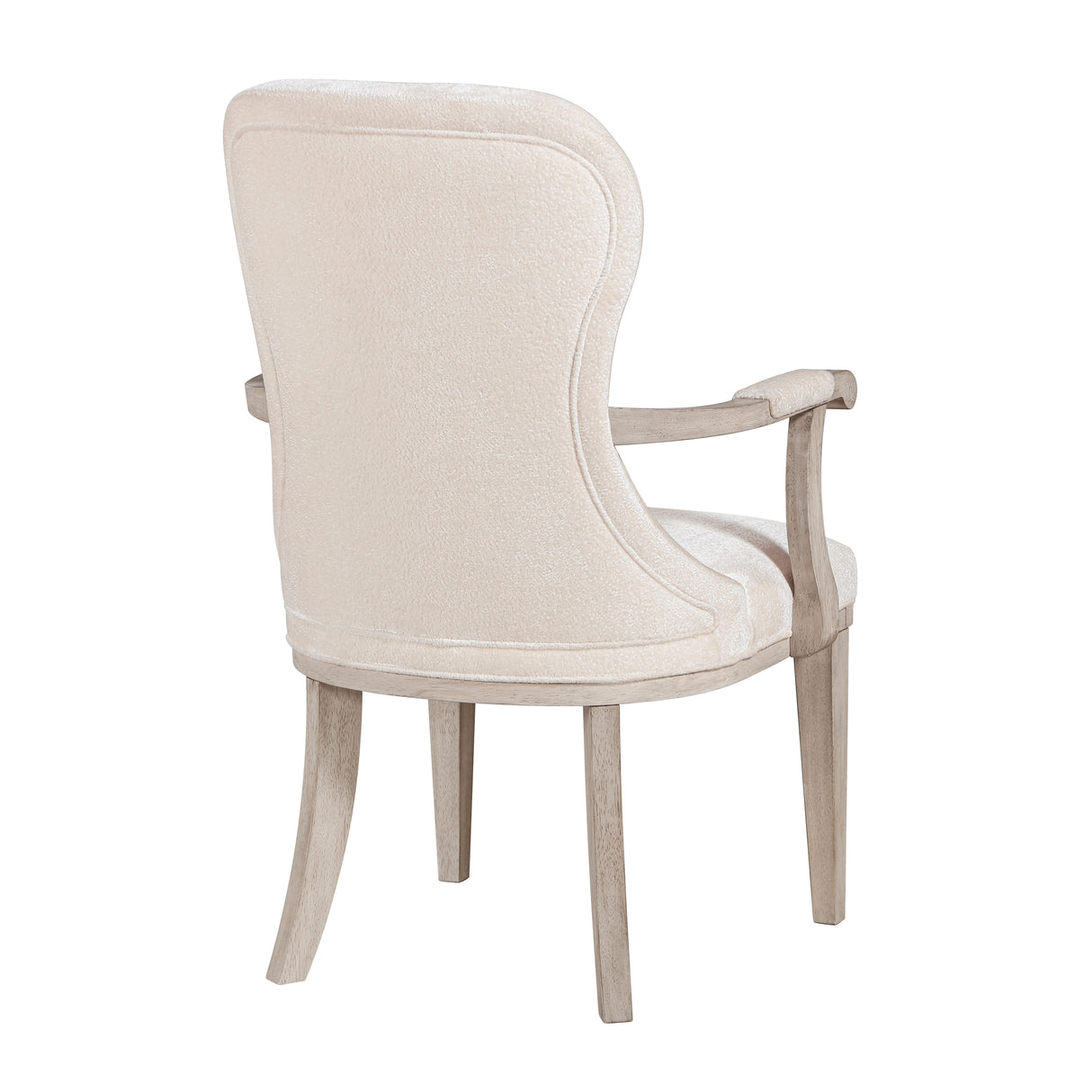 Lofton Light Gray/Ivory 7-Piece 108" Double Pedestal Extendable Dining Set from Homelegance - Luna Furniture