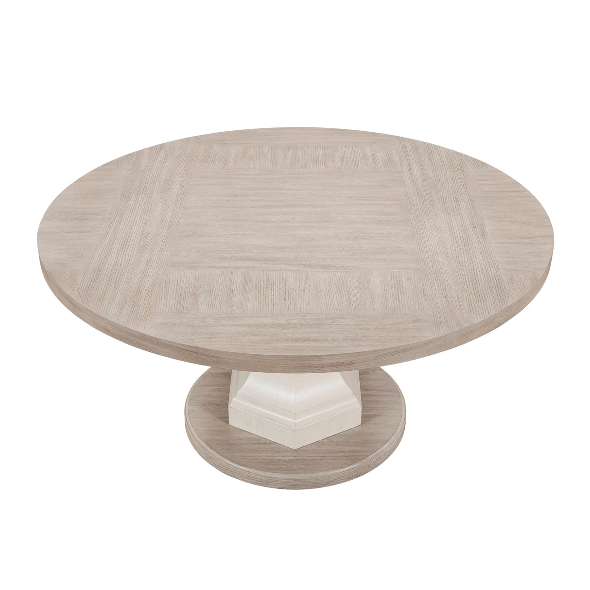 Lofton Light Gray/Ivory 7-Piece 60" Round Dining Set from Homelegance - Luna Furniture