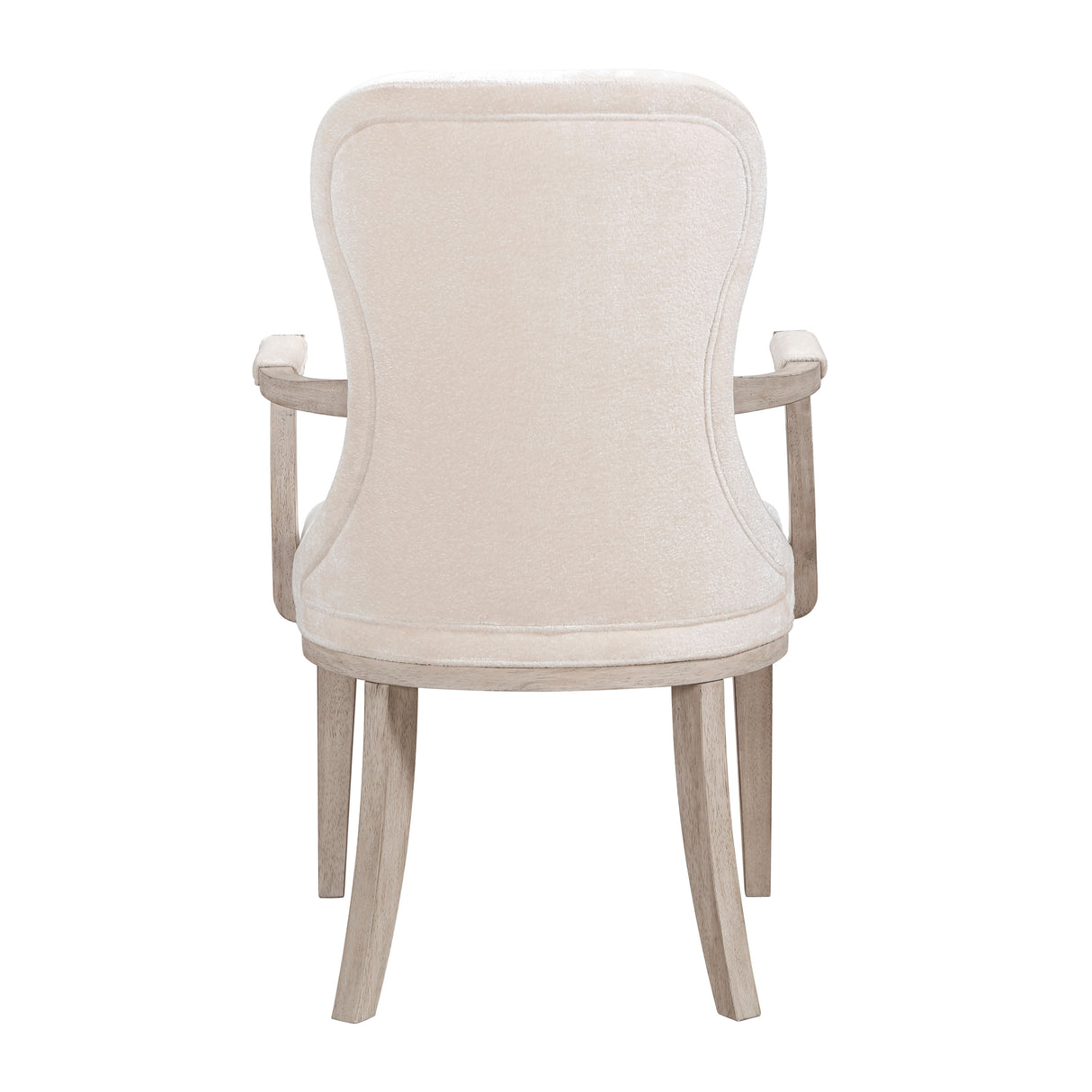 Lofton Light Gray/Ivory 9-Piece 108" Double Pedestal Extendable Dining Set from Homelegance - Luna Furniture