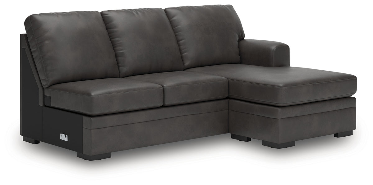 Lofton-Pike Shadow 2-Piece LAF Chaise Sectional from Ashley Furniture - Luna Furniture
