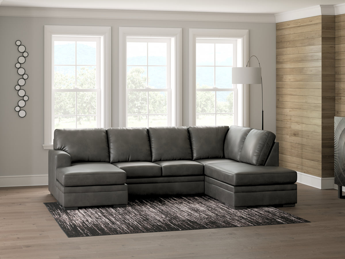 Lofton-Pike Shadow 2-Piece RAF Chaise Sectional from Ashley Furniture - Luna Furniture