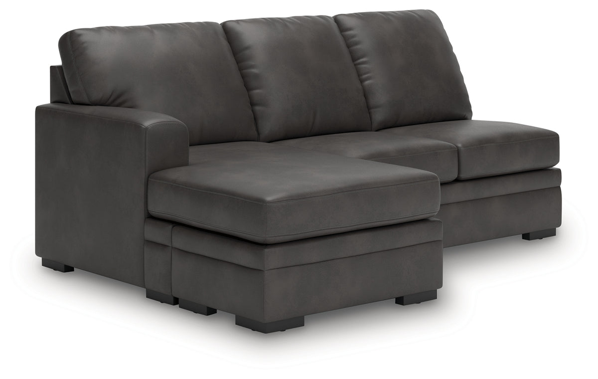 Lofton-Pike Shadow 2-Piece RAF Chaise Sectional from Ashley Furniture - Luna Furniture