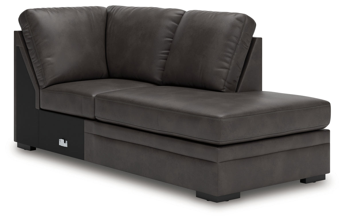 Lofton-Pike Shadow 2-Piece RAF Chaise Sectional from Ashley Furniture - Luna Furniture