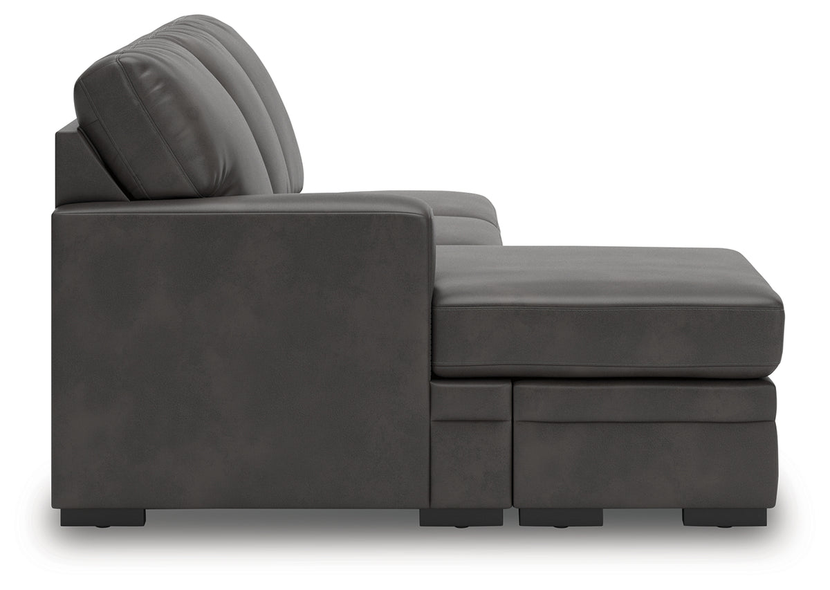Lofton-Pike Shadow Left-Arm Facing Sofa Chaise from Ashley Furniture - Luna Furniture