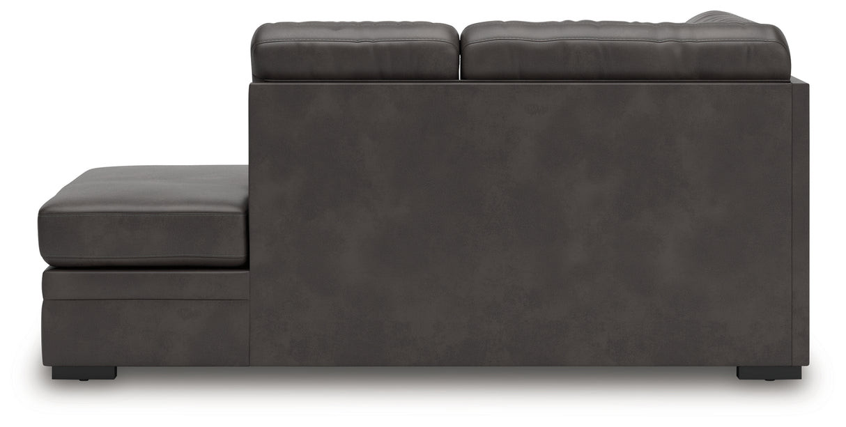 Lofton-Pike Shadow Right-Arm Facing Corner Chaise from Ashley - Luna Furniture