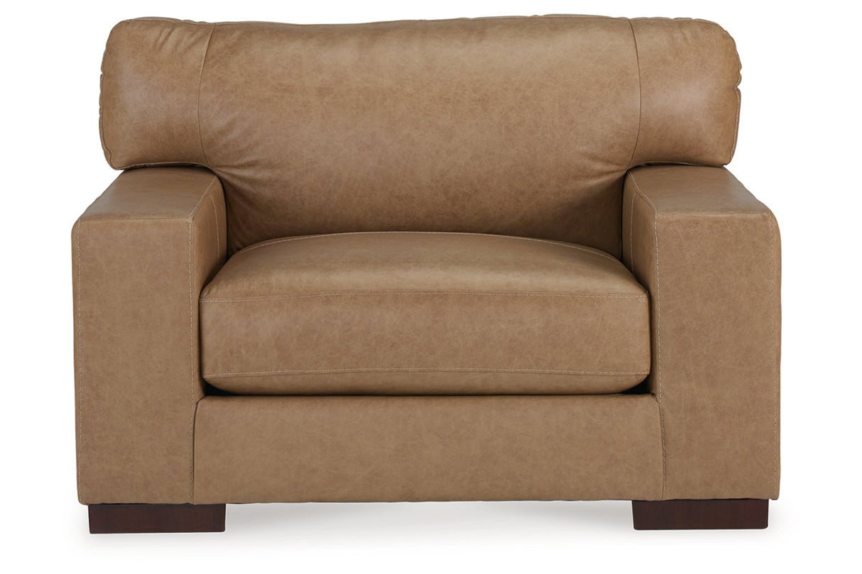 Lombardia Tumbleweed Oversized Chair and Ottoman from Ashley - Luna Furniture