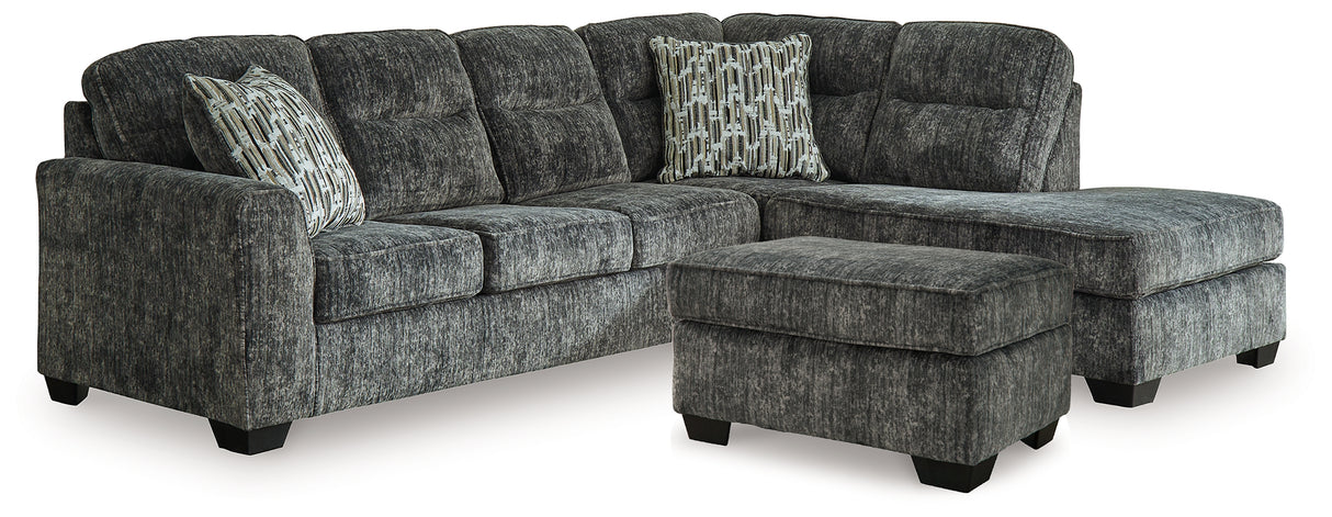 Lonoke 2-Piece Sectional and Ottoman from Ashley - Luna Furniture