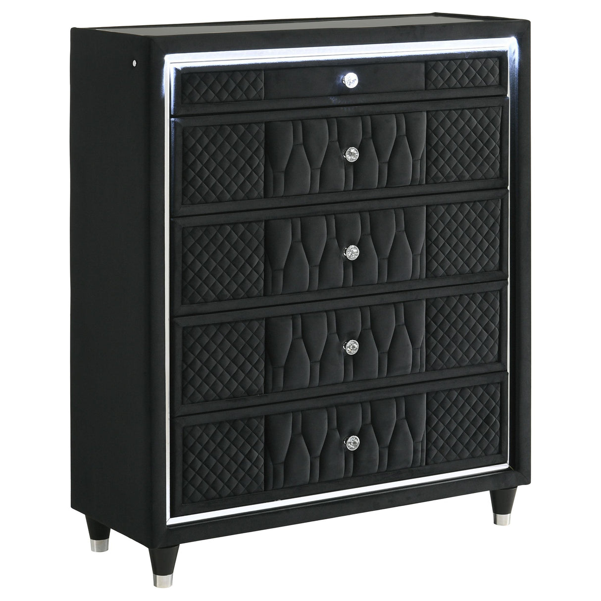 Lorient Black 5-Piece Eastern King Bedroom Set from Coaster - Luna Furniture