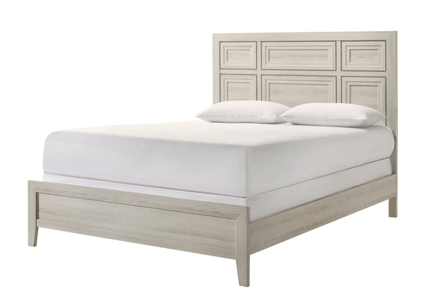Lorraine Antique White Full Panel Bed