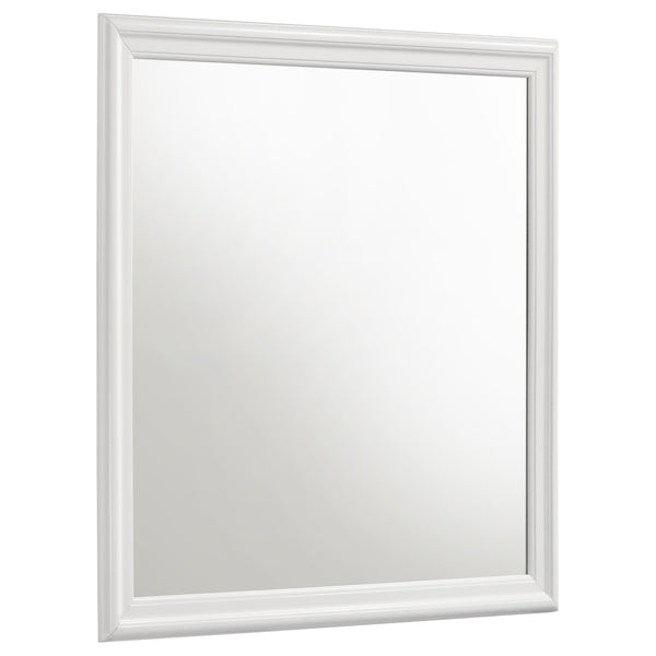 Louis Philippe White Dresser Mirror (Mirror Only)