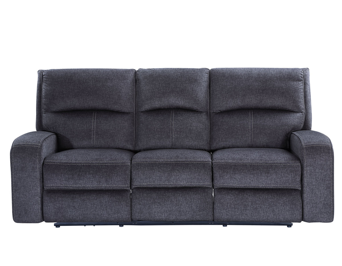Lovell Charcoal 3-Piece Power Reclining Living Room Set from Steve Silver - Luna Furniture