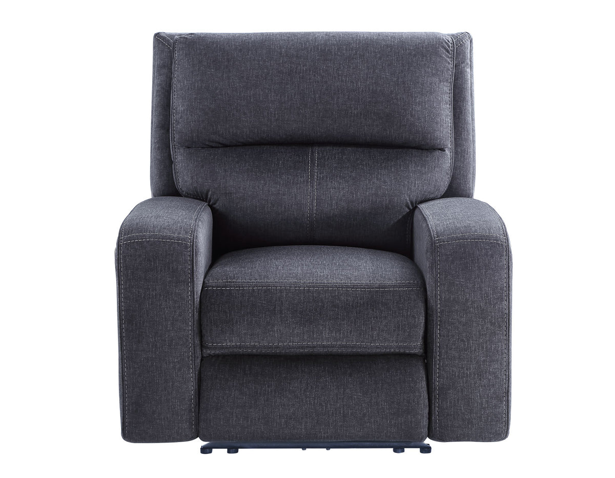 Lovell Charcoal 3-Piece Power Reclining Living Room Set from Steve Silver - Luna Furniture