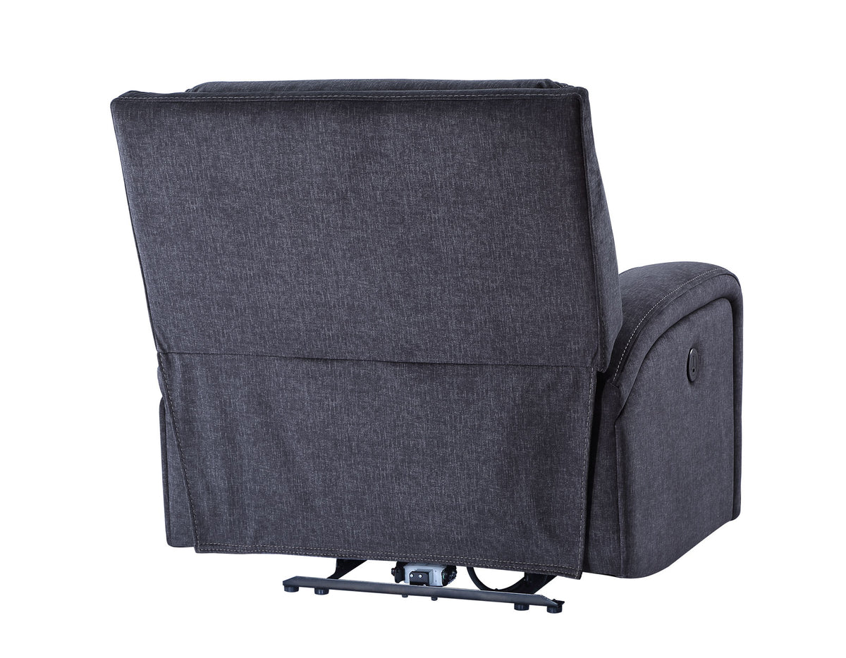 Lovell Charcoal 3-Piece Power Reclining Living Room Set from Steve Silver - Luna Furniture