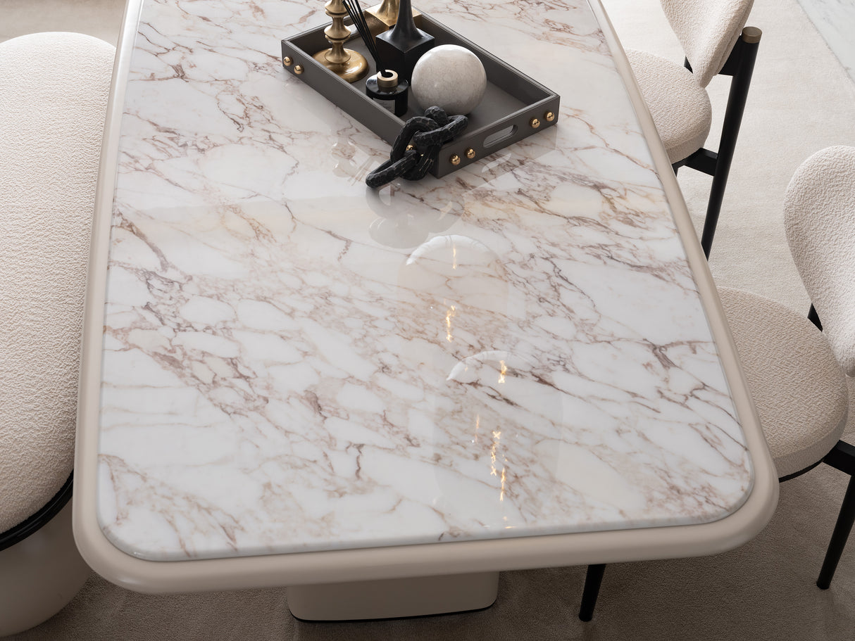 Luciano Marble Top Dining Table from Luna Luxury - Luna Furniture