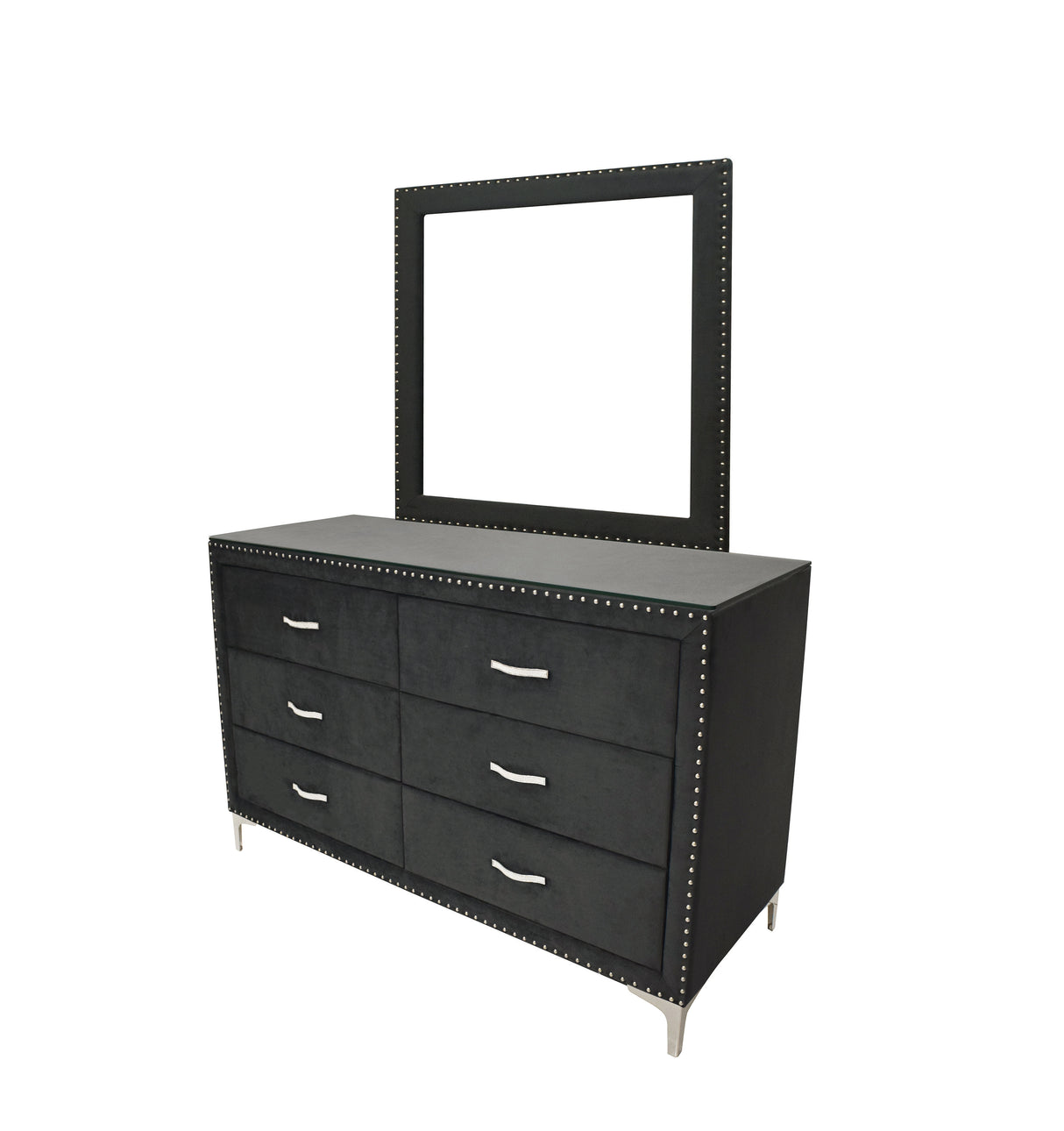 Lucinda Black Mirror (Mirror Only) from Crown Mark - Luna Furniture