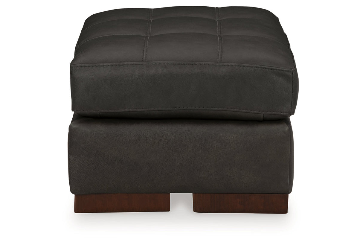 Luigi Thunder Oversized Chair and Ottoman from Ashley - Luna Furniture