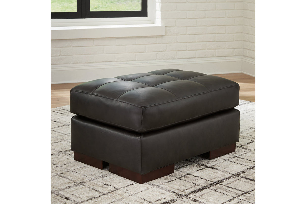 Luigi Thunder Oversized Chair and Ottoman from Ashley - Luna Furniture