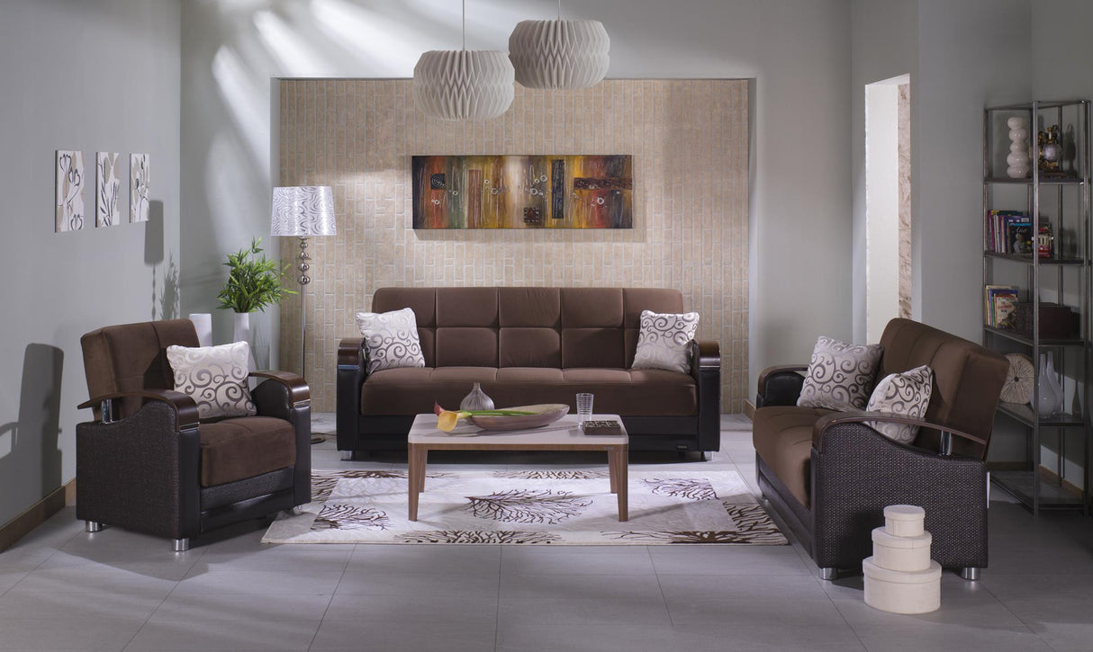 Luna Naomi Brown Living Room Set from Bellona - Luna Furniture