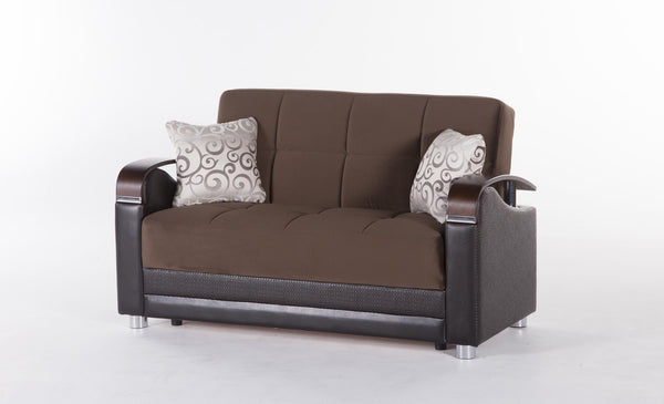 Luna Naomi Brown Loveseat